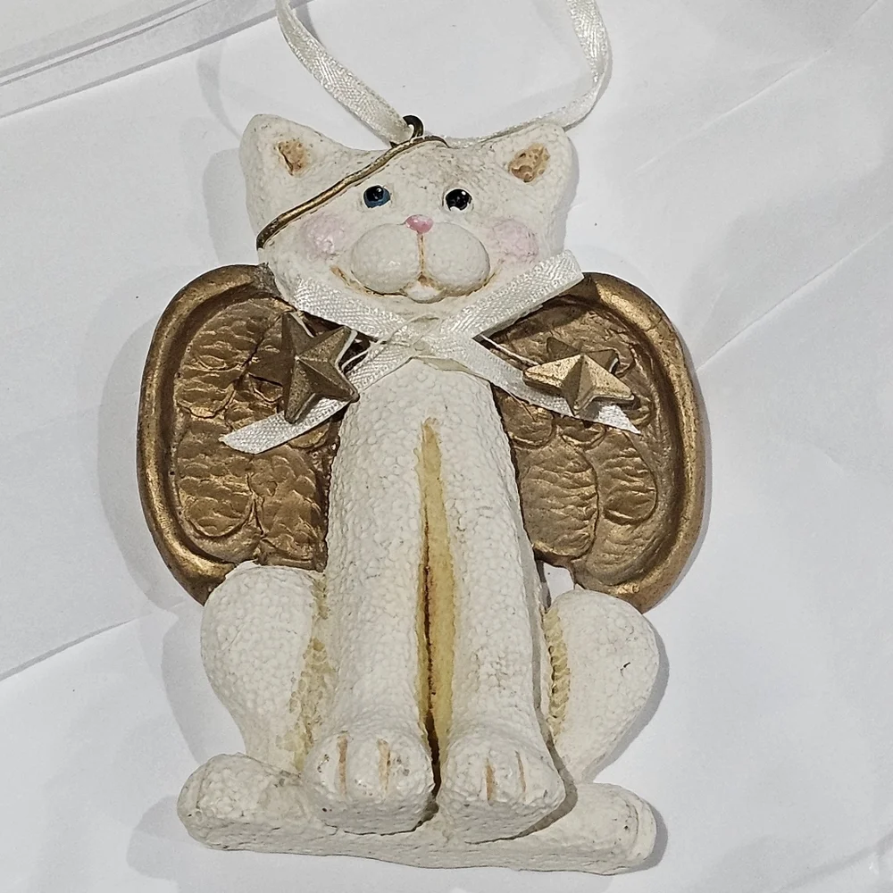 KURT S. ADLER Cat Angel Ornament Vintage Christmas